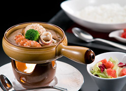 こだわりのシーフード焼きカレー